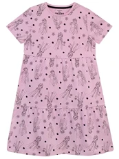 Girls Anna and Elsa Frozen Dress Pink 3-4 Years Girls Anna and Elsa Frozen Dress Pink 3-4 Years