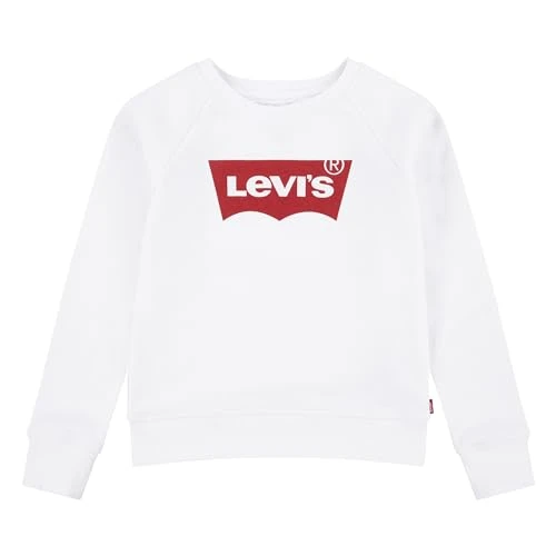 Girl's Batwing Crewneck Sweatshirt 3e6660, Red / White, 3 Years