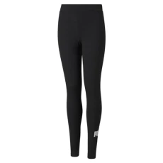 Girl's Ess Logo Leggings Tights, Black, 13-14 Years UK Girl's Ess Logo Leggings Tights, Black, 13-14 Years UK