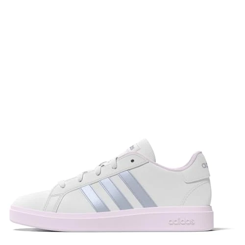 Girls Grand Court Trainers White/Blue 5 (38)