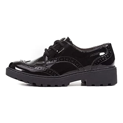 Girl's J Casey N Brogues, Black, 7 UK (41 EU)