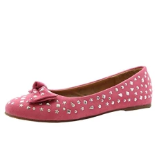 Girls Kids Party Glitters Bow Ballet Dolly Pumps Ballerina Shoes Mary Janes Size 32 Pink Girls Kids Party Glitters Bow Ballet Dolly Pumps Ballerina Shoes Mary Janes Size 32 Pink
