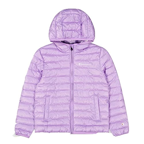 Girl's Legacy Outdoor Light Hooded Padded Jacket, Lavender, 9-10 Years