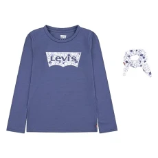 Girls Lvg Ls Floral Tee With Scrunch 3ej311 Tshirt, Crown Blue, 6 Years UK Girls Lvg Ls Floral Tee With Scrunch 3ej311 Tshirt, Crown Blue, 6 Years UK