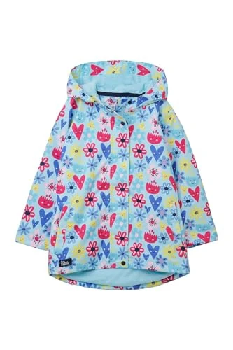 Girls Olivia Waterproof Raincoat - Kids Lined Breathable Windproof Spring Summer Outdoor Coat With H