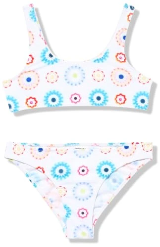 Girl's Swim_camelia Bikini top, White, XL/A