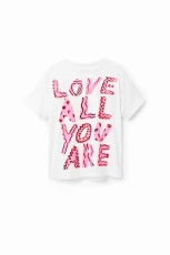 Girl's Ts_Laya 1001 Crudo T-Shirt, White, 6 Years Girl's Ts_Laya 1001 Crudo T-Shirt, White, 6 Years