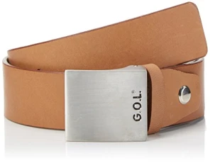 Gol Boy's Leather Belt, Brown (Cognac 40), 85 Gol Boy's Leather Belt, Brown (Cognac 40), 85