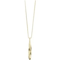 Gold Alberte Drop Necklace - Gold