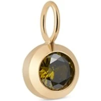 Gold August Birthstone Charm - Gold