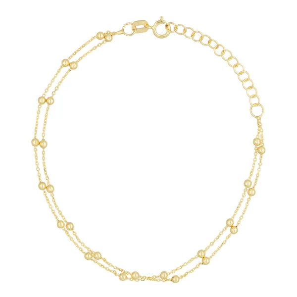 Gold Ball Bead Bracelet