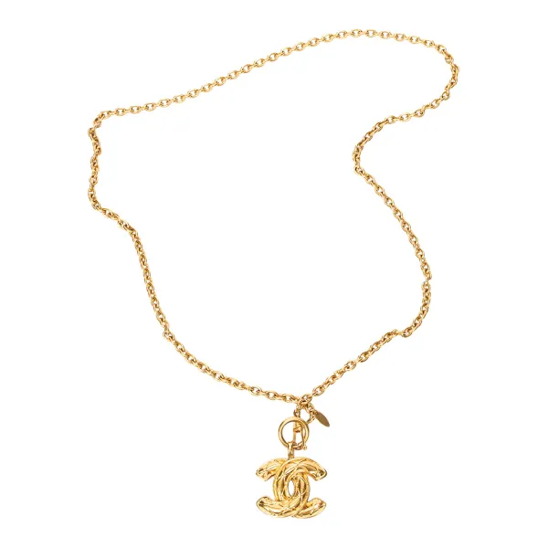 Gold CC Chain Necklace