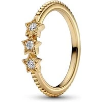 Gold Celestial Stars Ring - 54