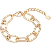 Gold Chunky Linked Chain Bracelet - Gold