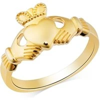 Gold Claddagh Ring - Ring Size 52 Gold