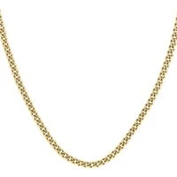 Gold Curb Chain Necklace