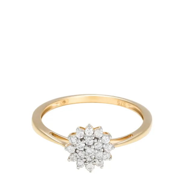 Gold Diamond Ring - Silver