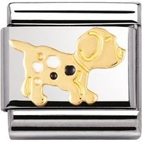 Gold Dog Charm