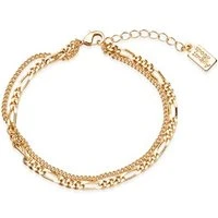 Gold Double Chain Bracelet - Gold