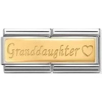 Gold Double Granddaughter Charm