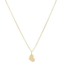 Gold Double Heart Necklace - 40cm