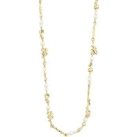 Gold Focus Organic Pearl Recycled Necklace