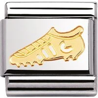 Gold Football Boot Charm