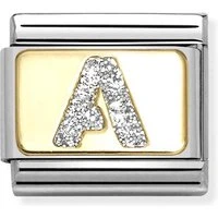 Gold Glitter A Charm