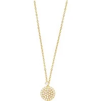 Gold Glitz Pendant  Necklace - Gold