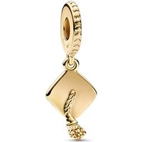 Gold Graduation Cap Charm