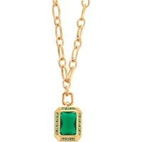 Gold Green Cocktail Hour Necklace - Gold