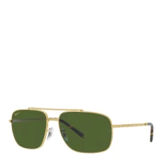 Gold Green Legend Sunglasses 62mm