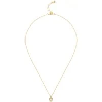 Gold Hannela Crystal Heart Necklace - 42cm