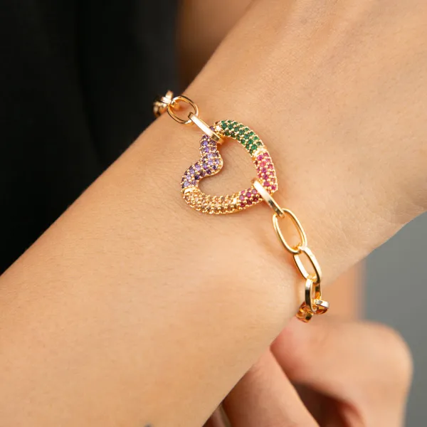 Gold Heart Bracelet