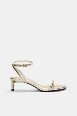 Gold High-Heel Sandals