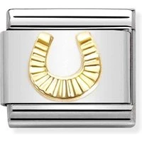 Gold Horseshoe Charm