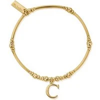 Gold Iconic C Initial Bracelet - Gold