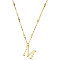 Gold Iconic M Initial Necklace - Gold