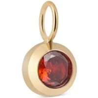 Gold January Birthstone Charm - Gold