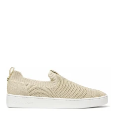 Gold Juno Knit Slip On Trainer
