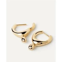 Gold Lava Drop Hoops - Gold