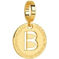 Gold Letter B Charm - Gold