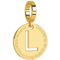 Gold Letter L Charm - Gold