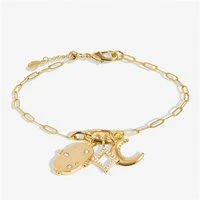 Gold Little Links Celestial Charm Bracelet - Gold