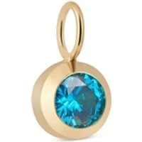 Gold March Birthstone Charm - Gold