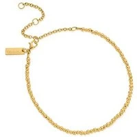 Gold Mini Cute Beaded Anklet - Adjustable