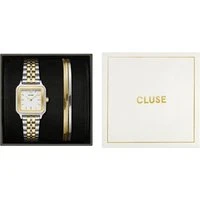 Gold Mix Giftbox Gracieuse Petit Watch and Double Snake Bracelet - Gold