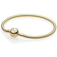 Gold Moments Smooth Clasp Bracelet - 16cm