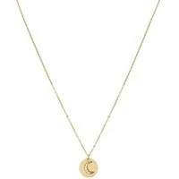 Gold Moon Coin Necklace - Gold