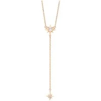 Gold North Star Long Necklace - Gold